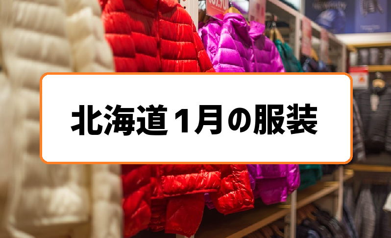 北海道札幌1月の服装 ダウンコートに冬靴で防寒を