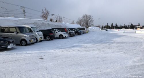 さっぽろ雪まつり19 つどーむ会場の駐車場から栄町シャトルバスまでをまとめ